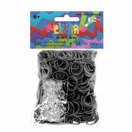 Rainbow Loom gyerek gumik 20877 szürke