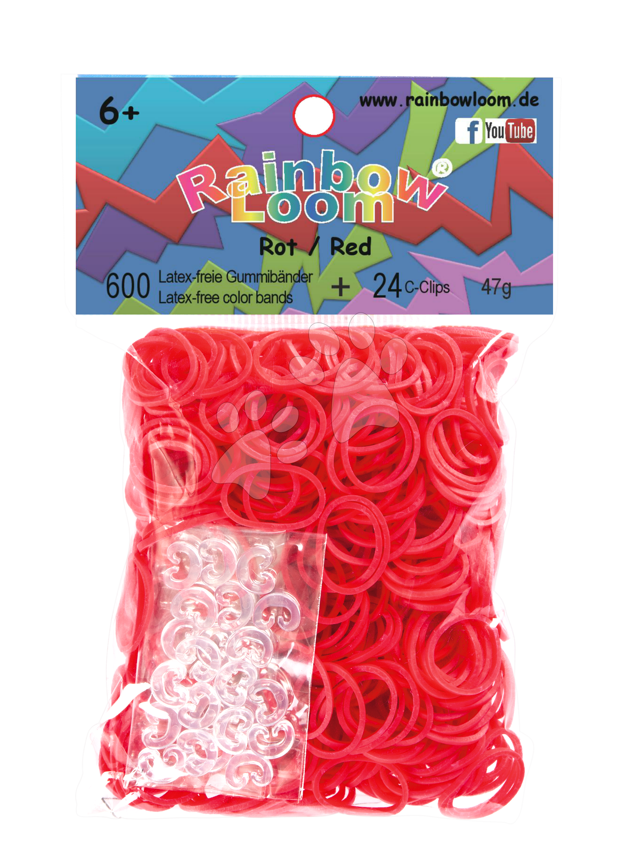 Rainbow Loom gyerek gumik 22048 piros