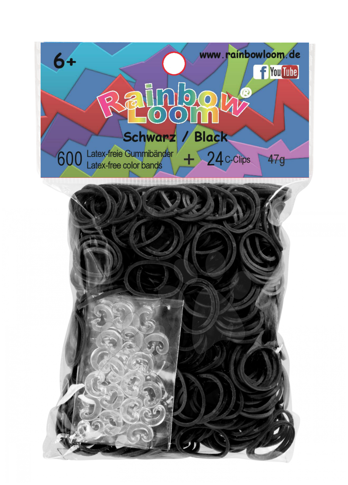 Rainbow Loom gyerek gumik 22024 fekete