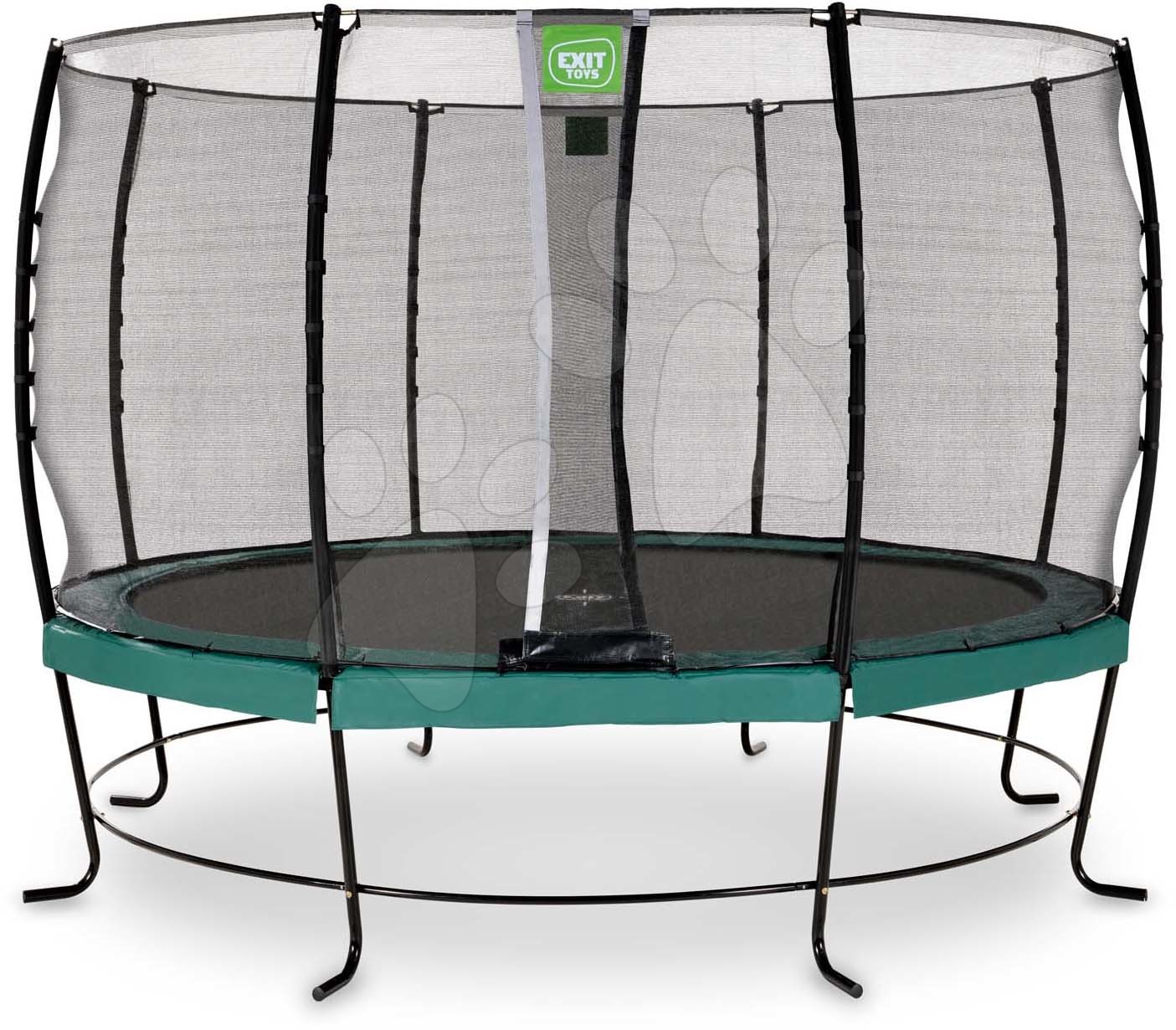 Trampolína s ochrannou sítí Lotus Classic Exit Toys průměr 366 cm zelená