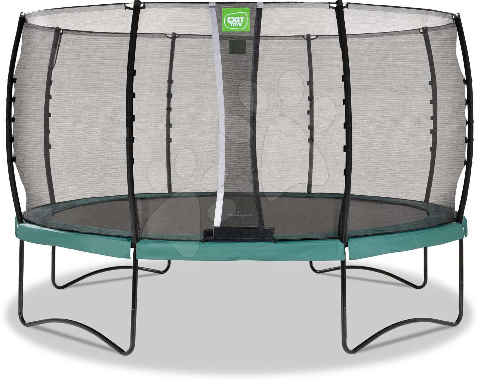 Trampolína s ochrannou sítí Allure Classic Exit Toys průměr 427 cm zelená