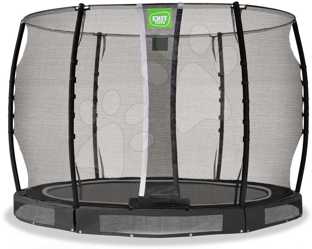 Trampolína s ochrannou sítí Allure Classic ground Exit Toys přízemní průměr 305 cm černá