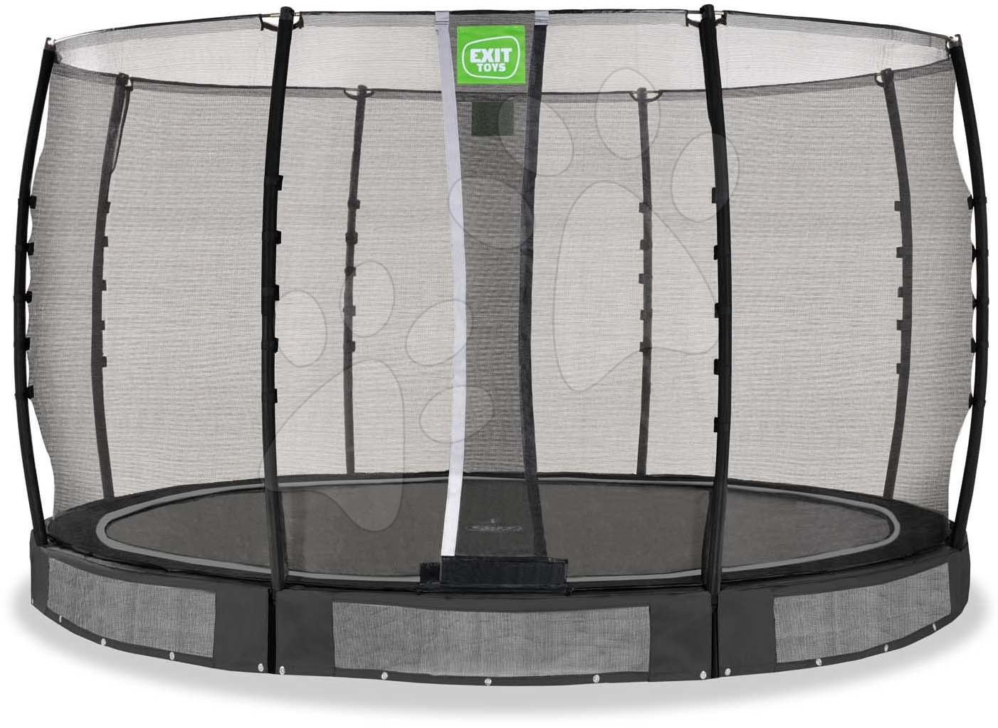 Trampolína s ochrannou sítí Allure Classic ground Exit Toys přízemní průměr 366 cm černá