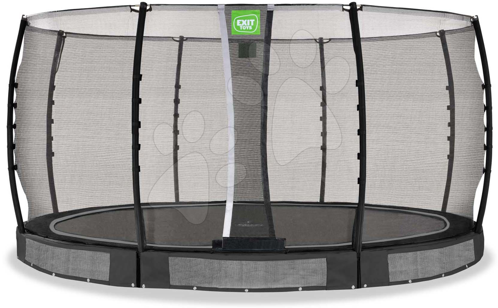 Trampolína s ochrannou sítí Allure Classic ground Exit Toys přízemní průměr 427 cm černá