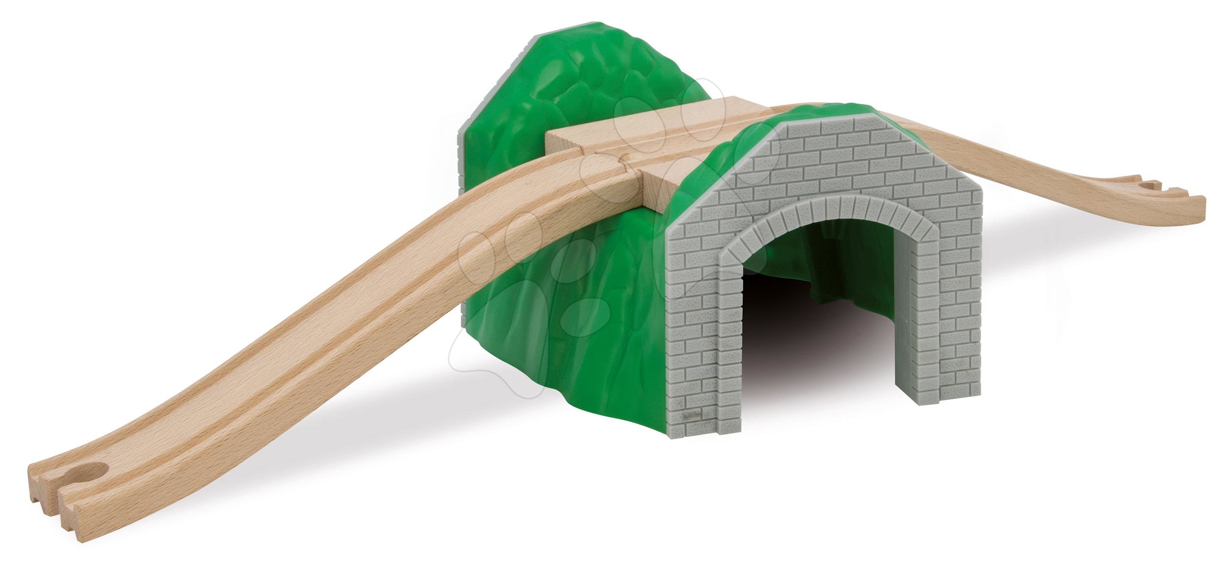 Náhradné diely k vláčikodráhe Train Tunnel Tracks Eichhorn tunel s nadjazdom 3 diely 53 cm dĺžka