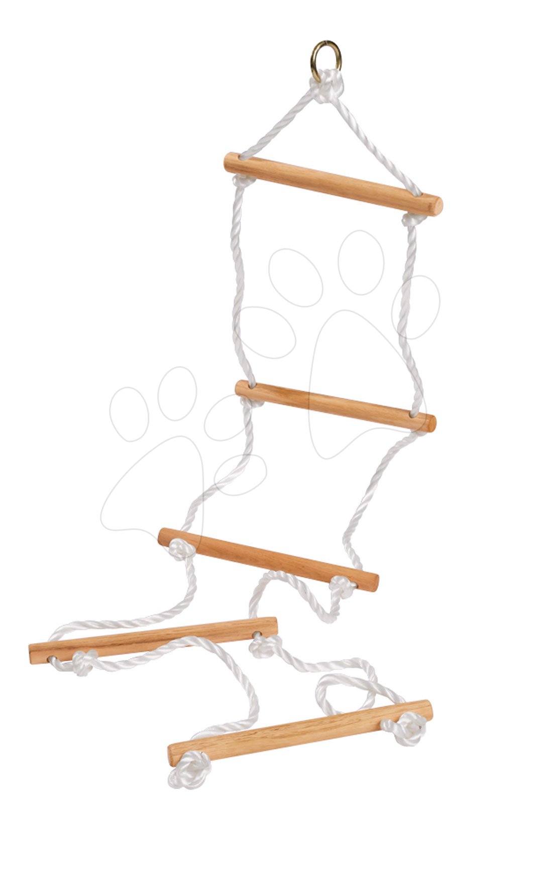 Dřevěný provazový žebřík Rope Ladder Outdoor Eichhorn přírodní 170 cm délka 60 kg nosnost