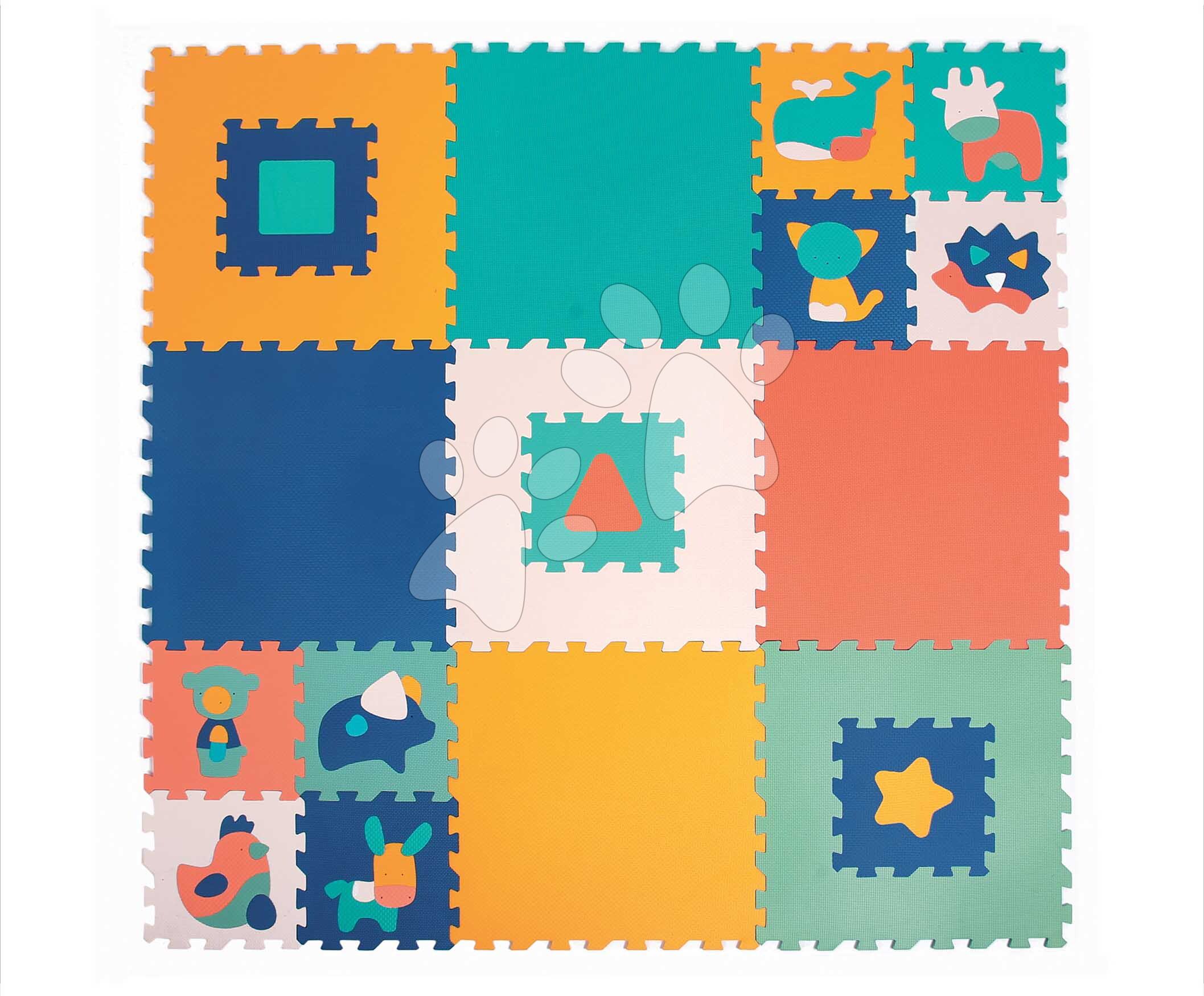 Habszivacs puzzle Jumbo XXL Foam Mat Ludi 180x180 cm 10 hó-tól