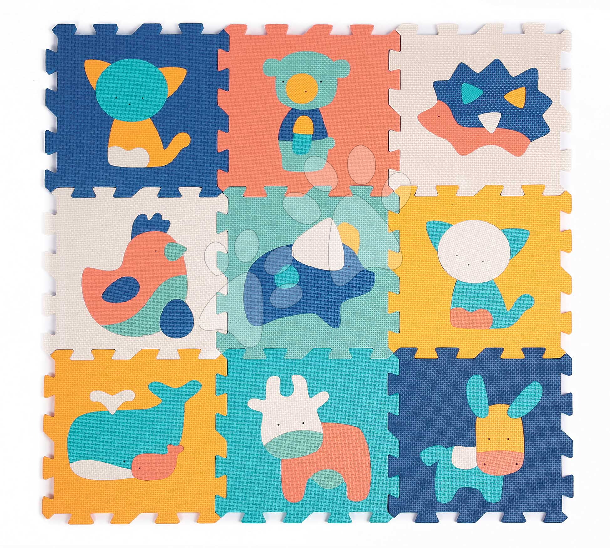 Habszivacs puzzle Állatok Animals Foam Pieces Ludi 9 darabos 90x90 cm 10 hó-tól