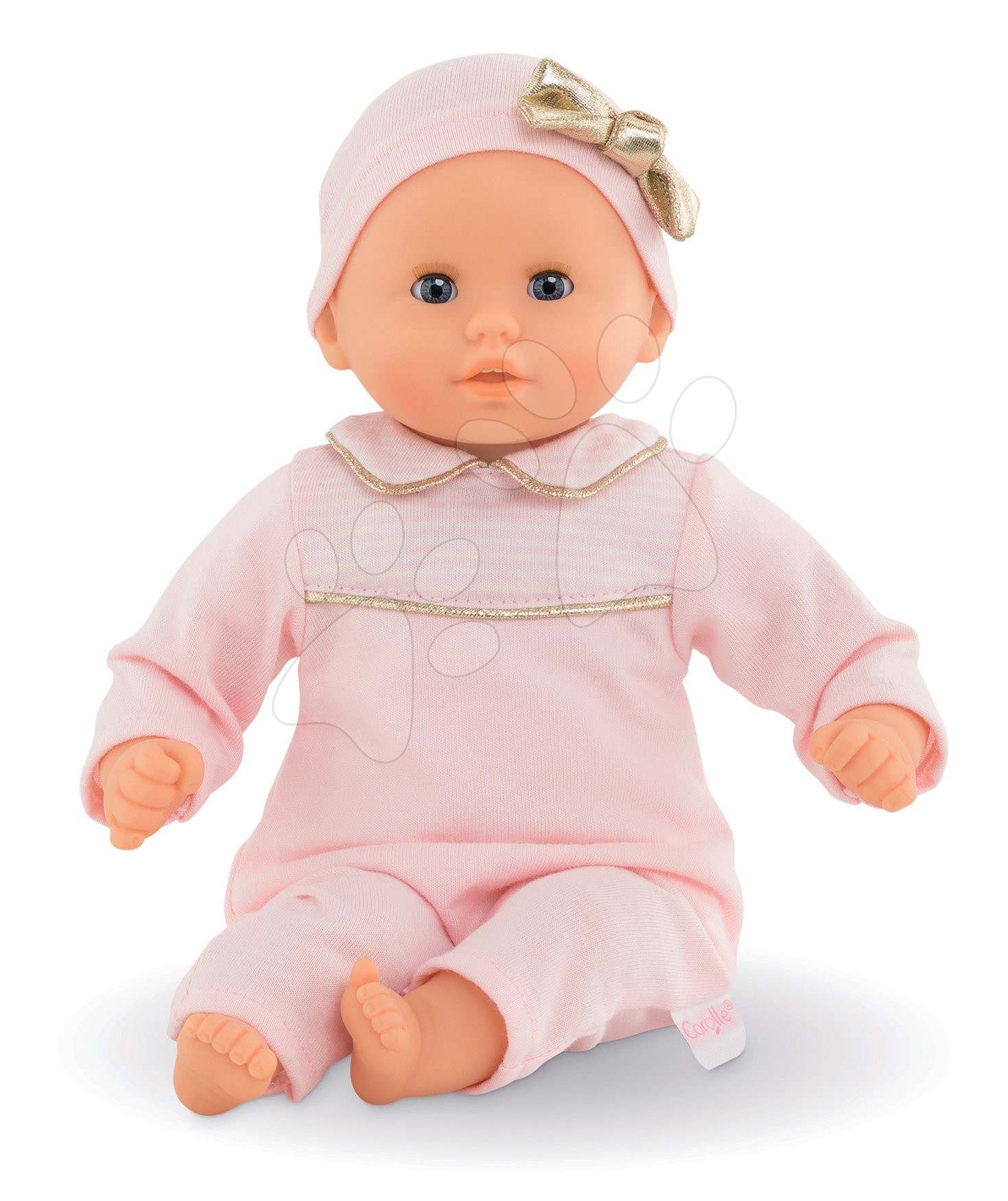 Panenka Bébé Calin Manon Sweet Dreams Corolle s modrýma mrkacíma očima a fazolkami 30 cm od 18 měsíců