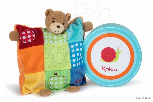 Kaloo plyšový medvídek Colors-Doudou Puppet Bear Patchwork 963260