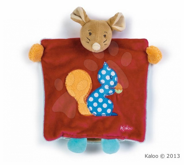 Kaloo plüss egérke Colors-Doudou Puppet Mouse Squirrel 963263 piros