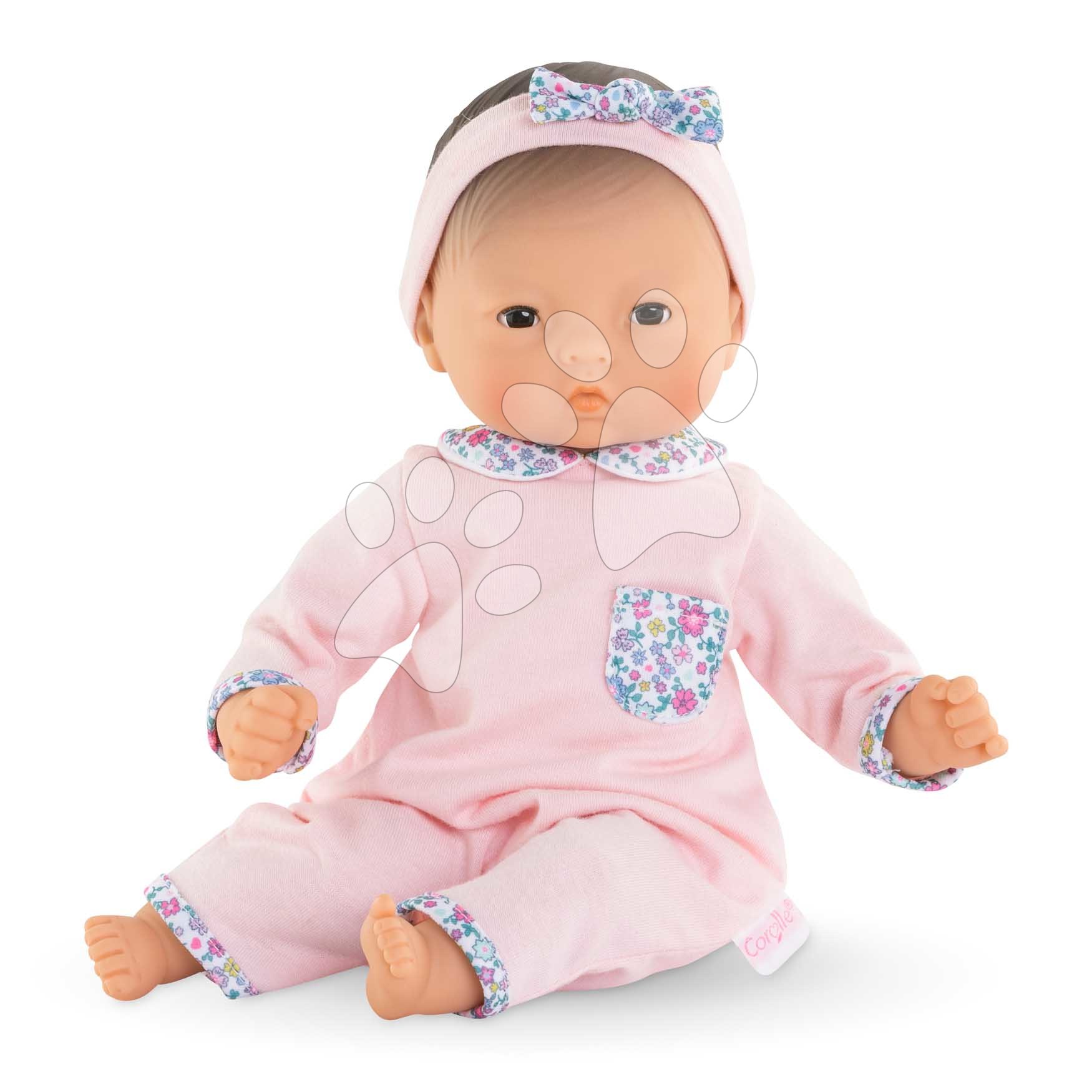 Játékbaba Bébé Calin Mila Mon Premier Poupon Corolle barna pislogó szemekkel 30 cm 18 hó-tól