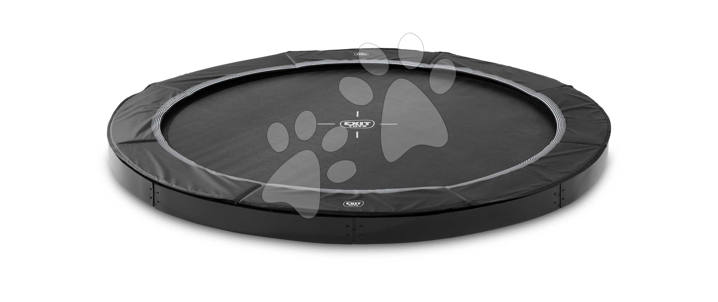 Trampolína Interra Ground Level Sports Trampoline Exit Toys prízemná 244 cm priemer s ventilačným systémom čierna ET10220800