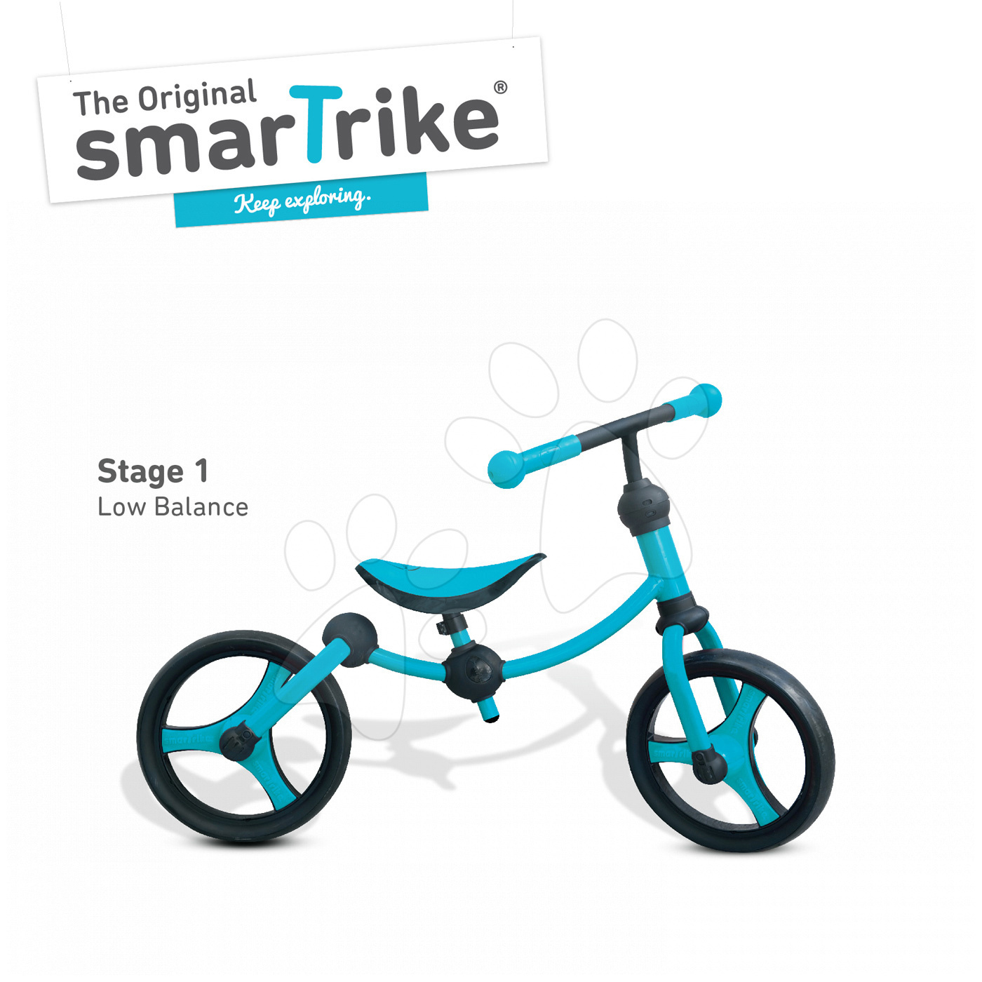 smarTrike detské odrážadlo Running Bike 1050300 modro-čierne