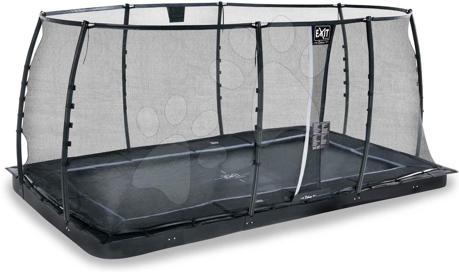 Spelen met Bourgeon periode EXIT Dynamic ground level trampoline 305x519cm with safety n