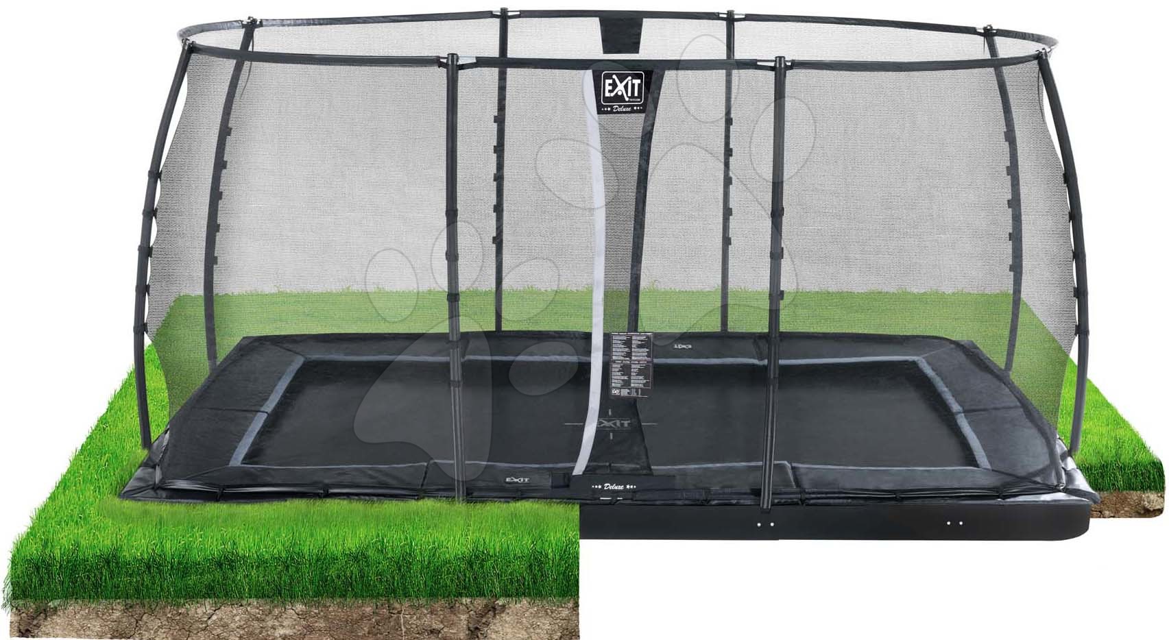 EXIT level trampoline 244x427cm with n