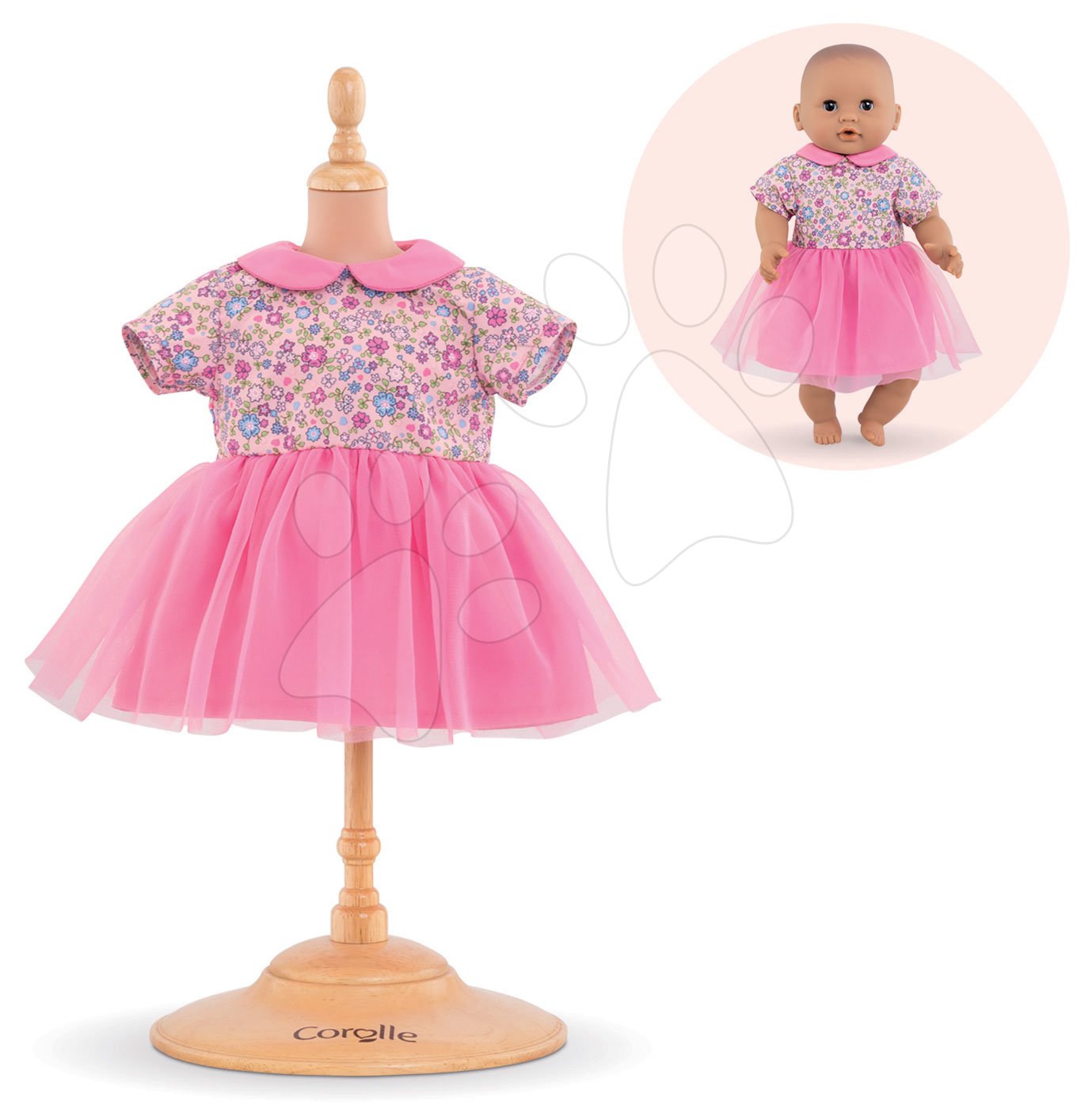 Oblečenie Dress Pink Sweet Dreams Corolle pre 30 cm bábiku od 18 mes