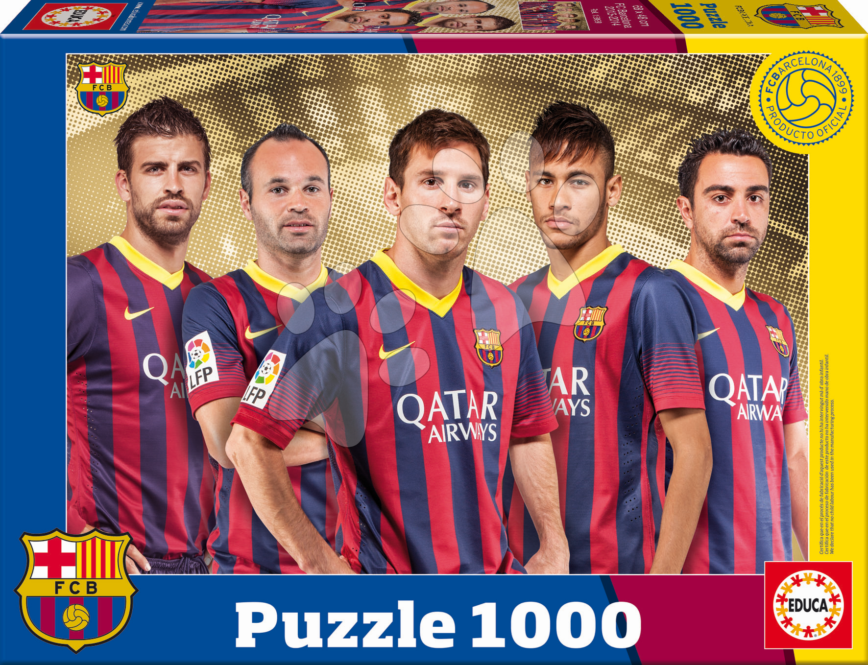Puzzle 1000 dielne - Puzzle FC Barcelona Educa 1000 dielov