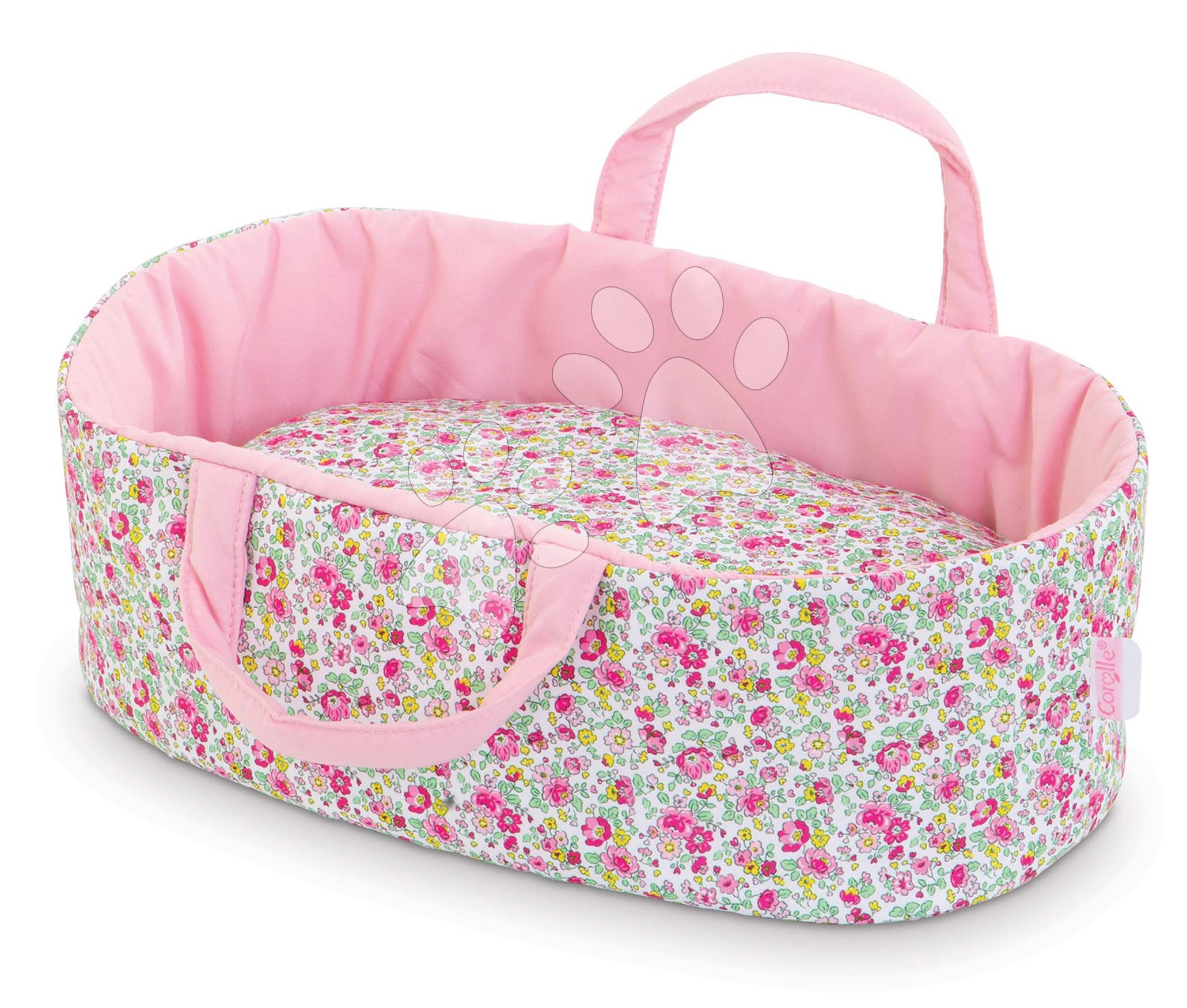 Mózeskosár Carry Bed Floral Corolle 30 cm játékbabának 18 hó-tól