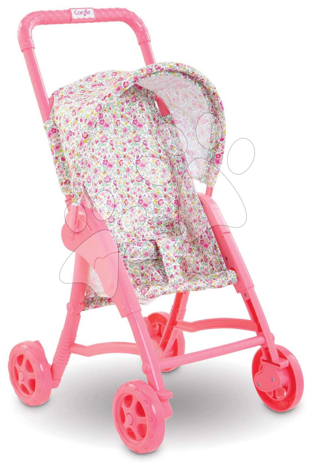 Sport babakocsi lehajtható kupolával Stroller Floral Corolle 30 cm játékbabánakl 18 hó-tól