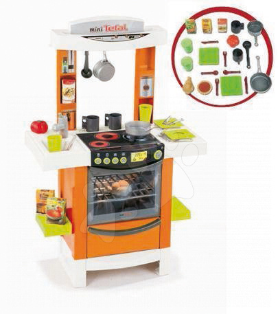 Staré položky - Kuchynka Cook'Tronic Smoby elektrická 86 cm vysoká zelená alebo oranžová