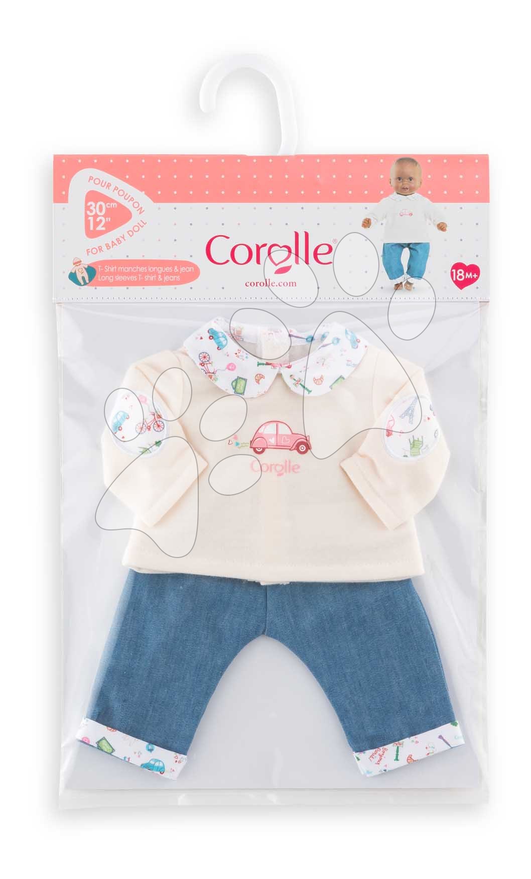 Corolle - T-Shirt Manches Longues et Jean, Un Weekend à Paris, vêtements, pour Poupon 36cm, dès 2 Ans, 9000141690 Corolle - T-Shirt Manches Longues et Jean, Un Weekend à Paris, vêtements, pour Poupon 36cm, dès 2 Ans, 9000141690