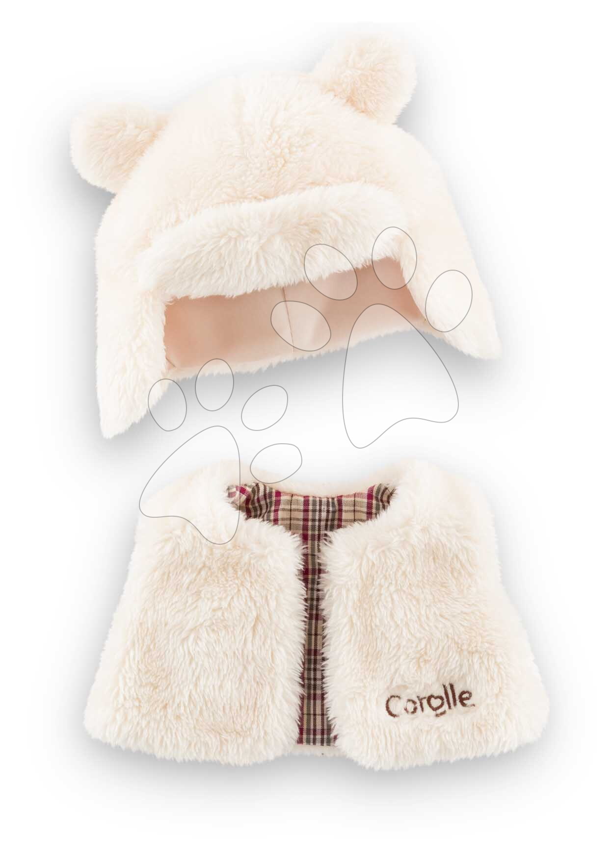 Mellény és sapka játékbabának Winter Set Little Explorer Mon Premier Poupon Corolle 30 cm játékbabának 18 hó-tól