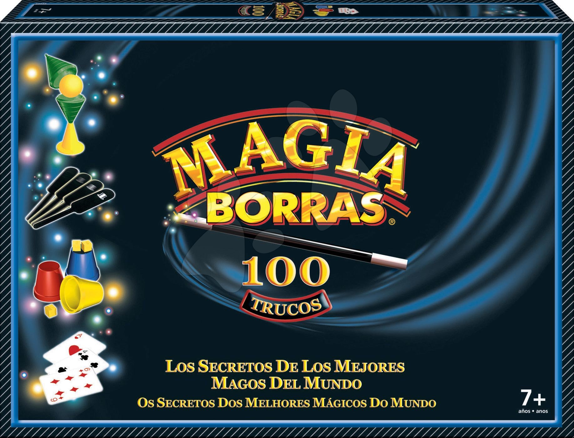 Bűvészmutatványok és trükkök Magia Borras Classic Educa 100 trükk spanyol és katalán nyelven 7 évtől
