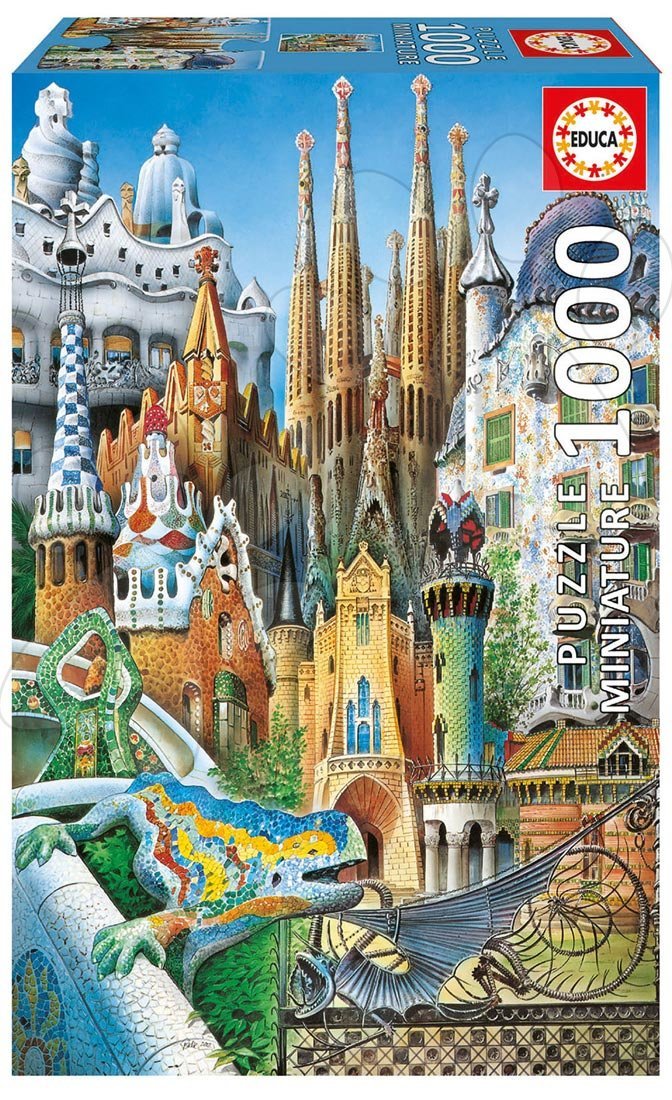 Puzzle miniatúrne - Puzzle Miniature Series - Collage Educa 1000 dielov od 12 rokov