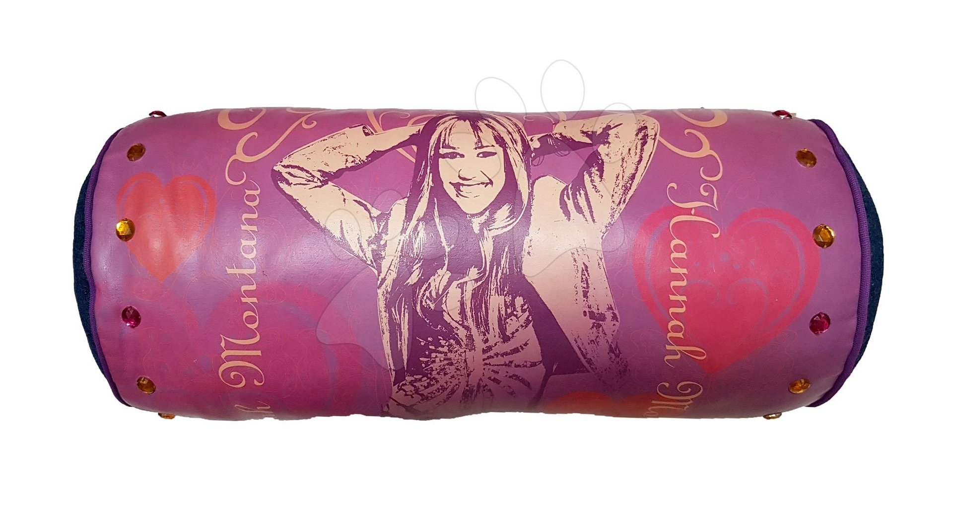 Plyšové polštáře - Hannah Montana polštář Ilanit 46 cm fialový