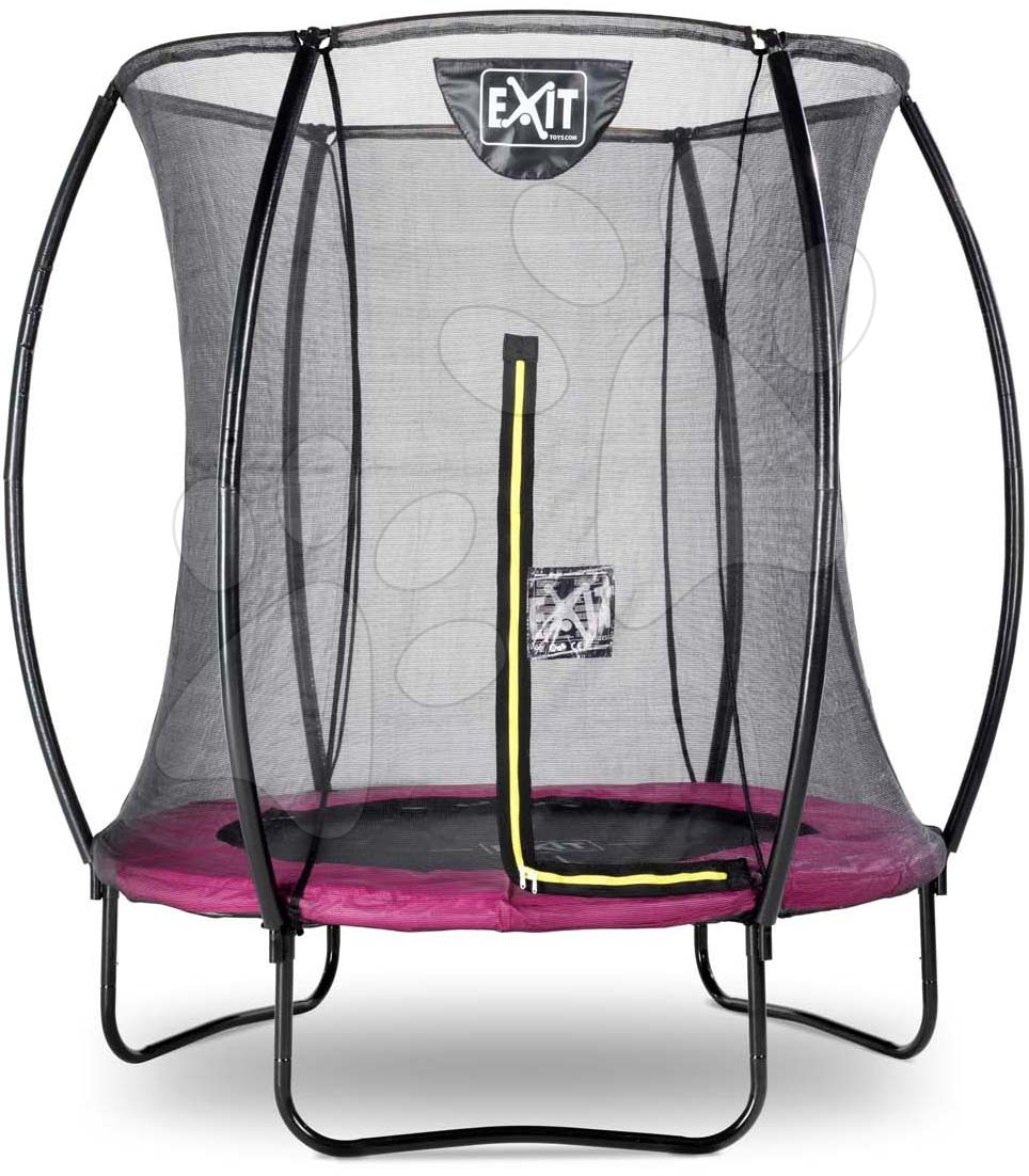 Trampolína s ochrannou sítí Silhouette trampoline Exit Toys kulatá průměr 183 cm růžová