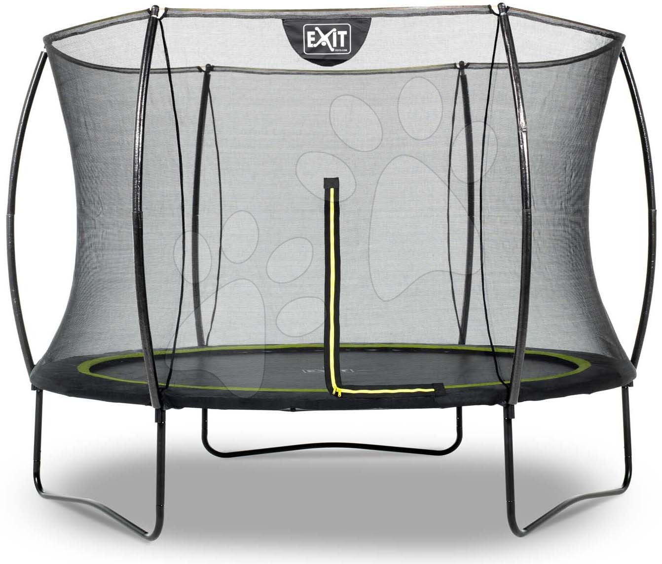 Trampolína s ochrannou sítí Silhouette trampoline Exit Toys kulatá průměr 244 cm černá