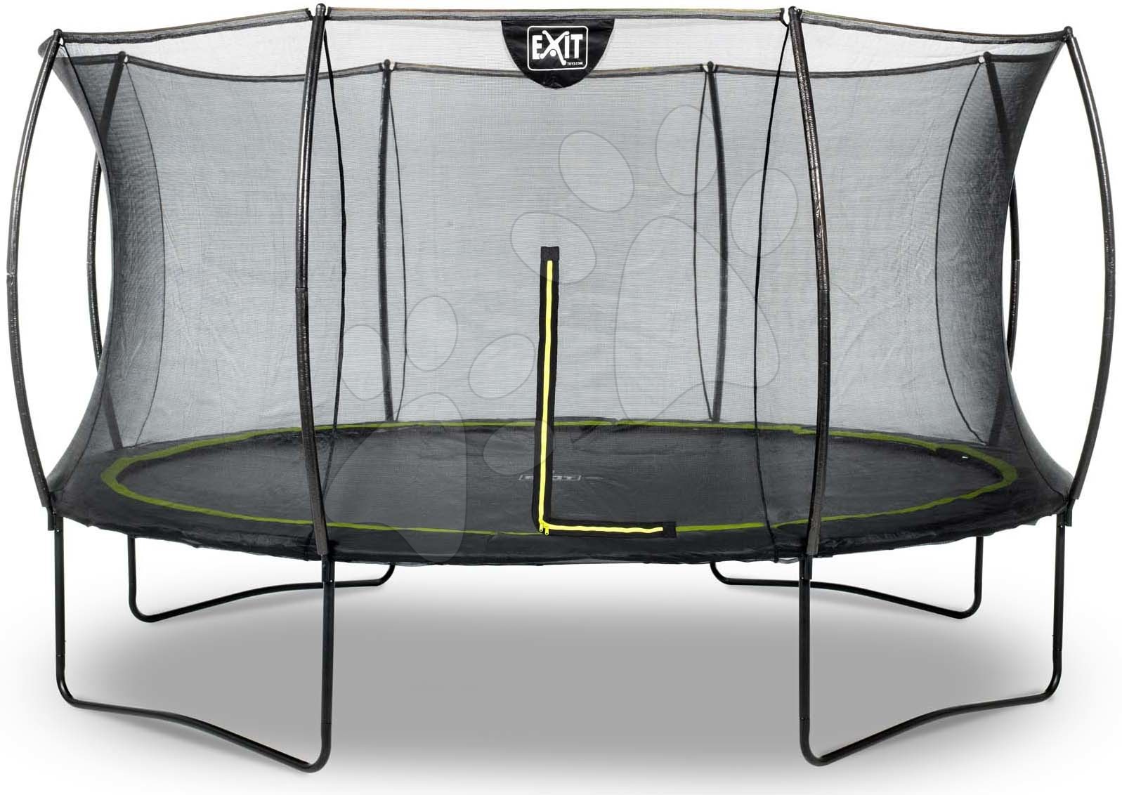 Trampolína s ochrannou sieťou Silhouette trampoline Exit Toys okrúhla priemer 366 cm čierna