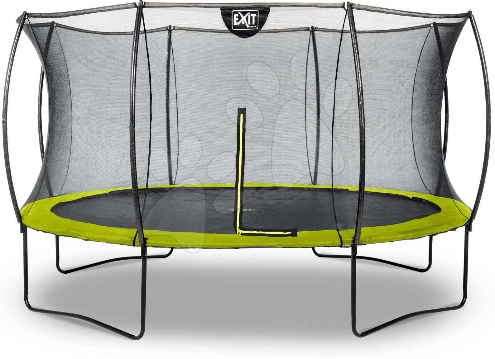 Trampolína s ochrannou sítí Silhouette trampoline Exit Toys kulatá průměr 366 cm zelená