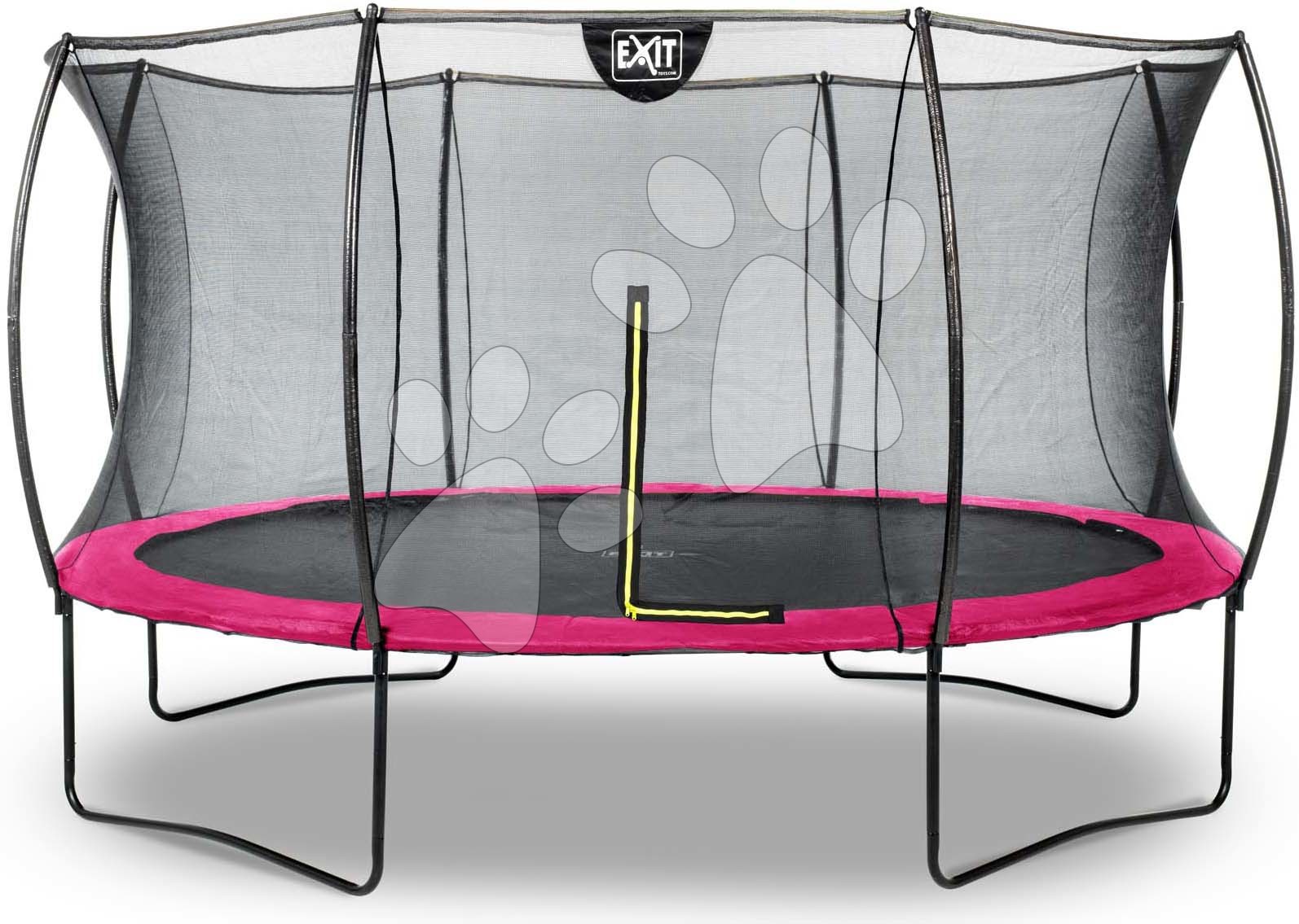 E-shop Trampolína s ochrannou sieťou Silhouette trampoline Pink Exit Toys okrúhla priemer 366 cm ružová