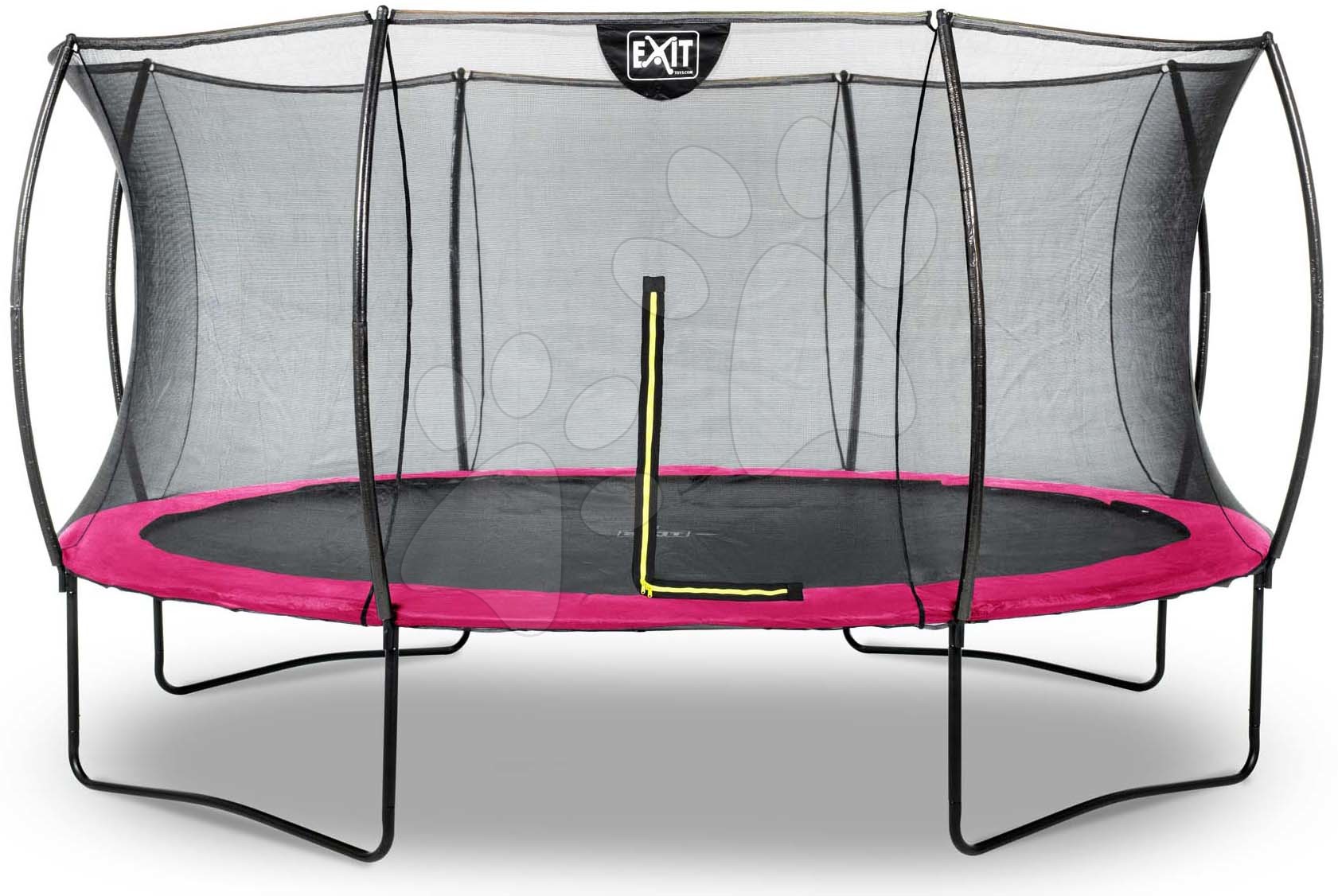 E-shop Trampolína s ochrannou sieťou Silhouette trampoline Pink Exit Toys okrúhla priemer 427 cm ružová