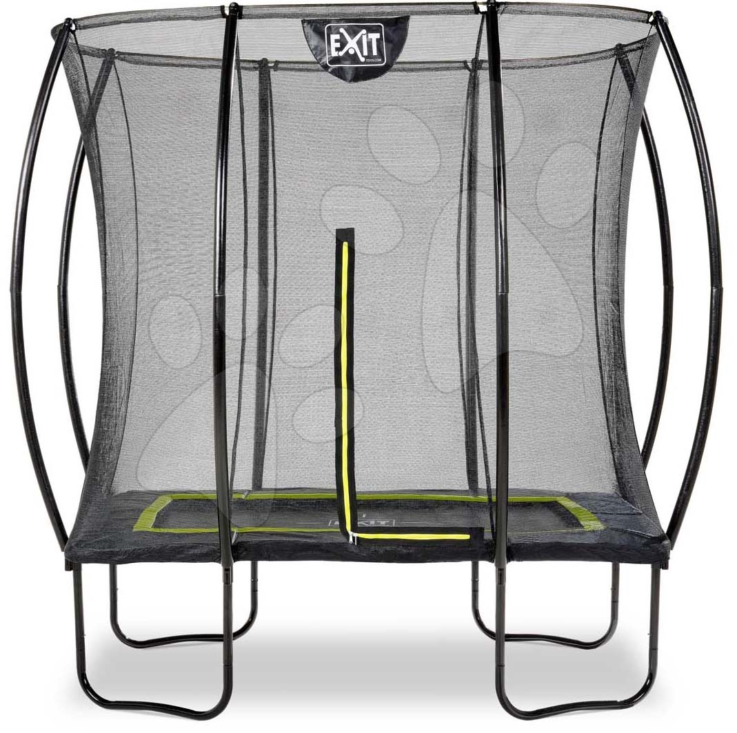 Trampolína s ochrannou sieťou Silhouette trampoline Exit Toys 153*214 cm čierna