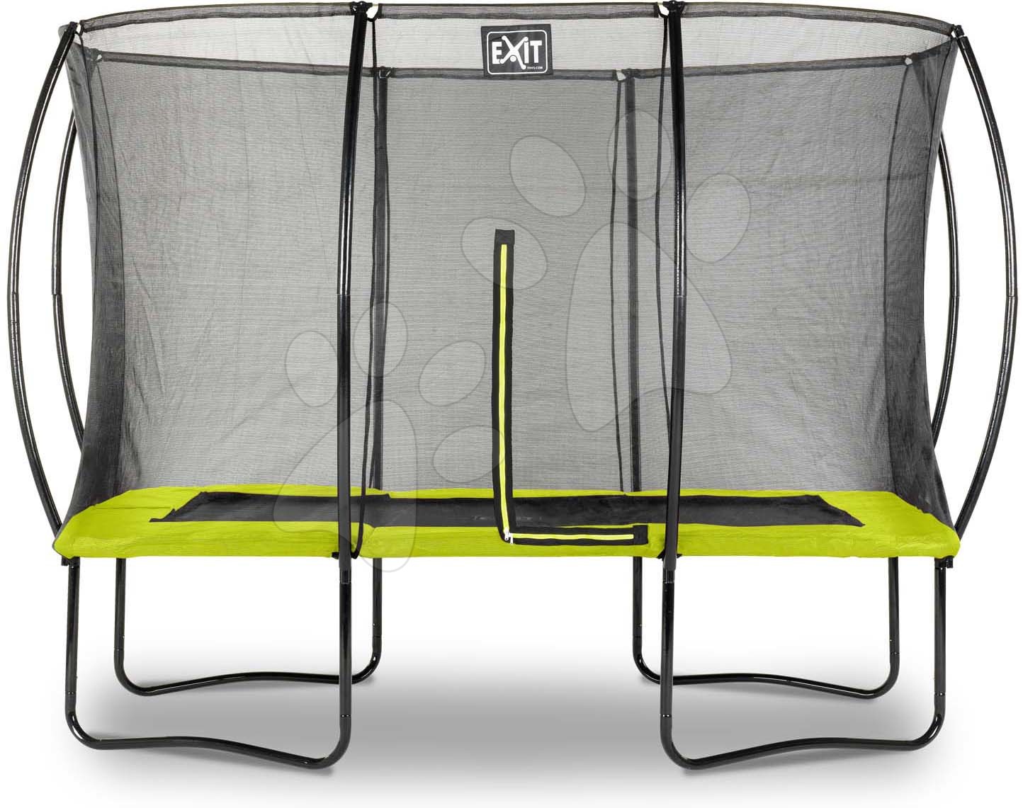thumbnail image 2 of EXIT Toys Silhouette 7x10ft Rectangular Trampoline With Safety Net - Outdoor Kids Trampoline, Green 2 of 4