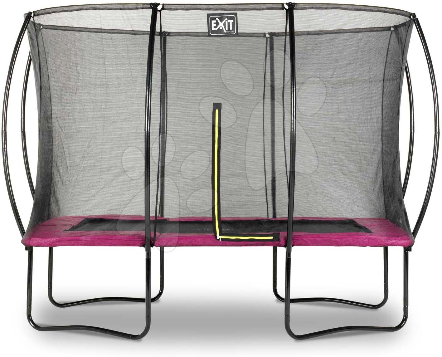 E-shop Trampolína s ochrannou sieťou Silhouette trampoline Pink Exit Toys 214*305 cm ružová