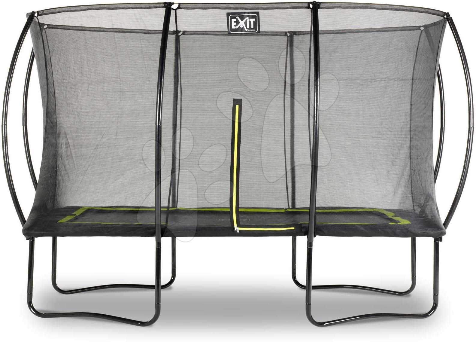 Trambulin védőhálóval Silhouette trampoline Exit Toys 244*366 cm fekete