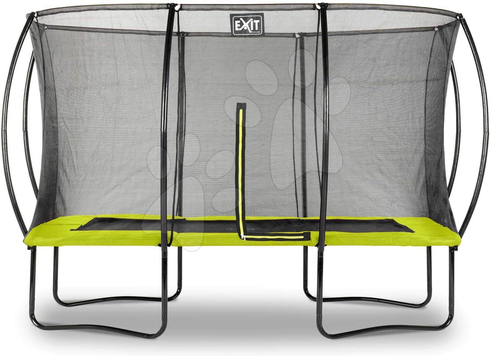 E-shop Trampolína s ochrannou sieťou Silhouette trampoline Exit Toys 244*366 cm zelená