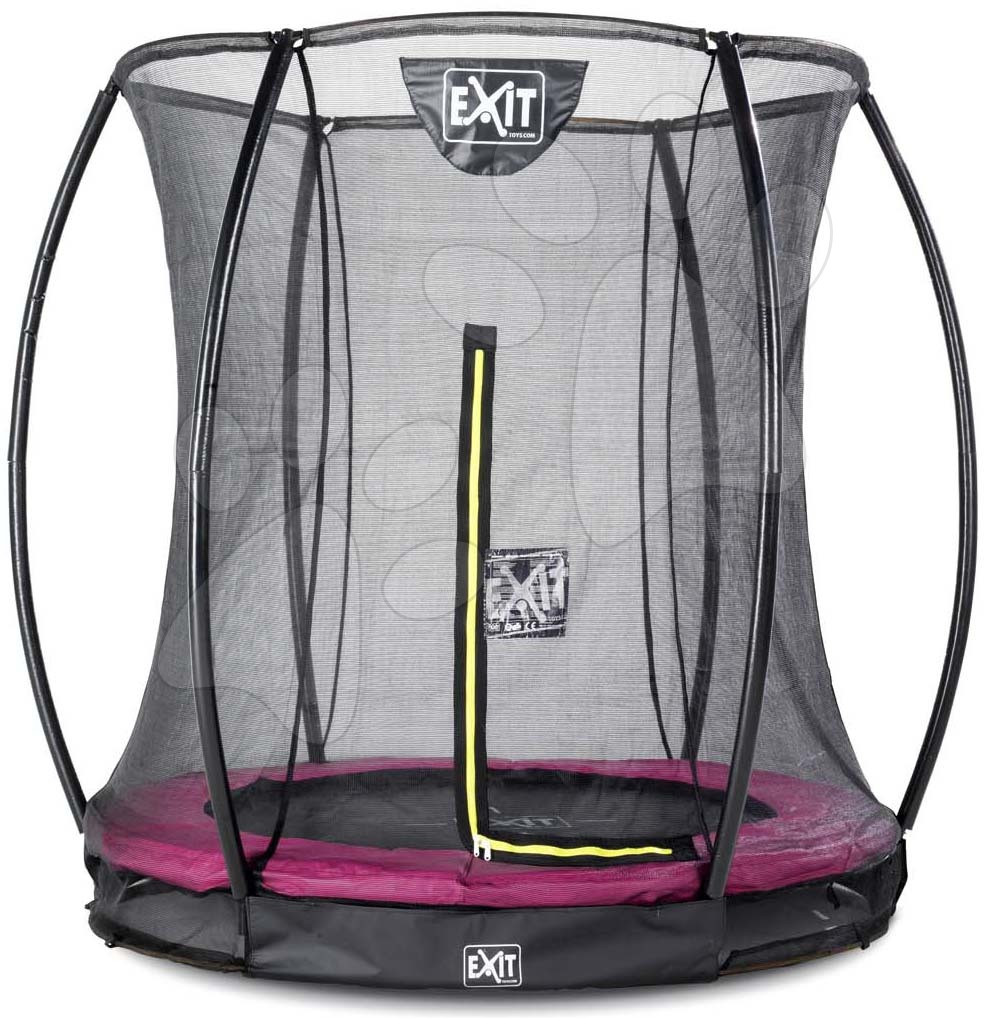 Trampolína s ochrannou sítí Silhouette Ground Pink Exit Toys přízemní průměr 183 cm růžová