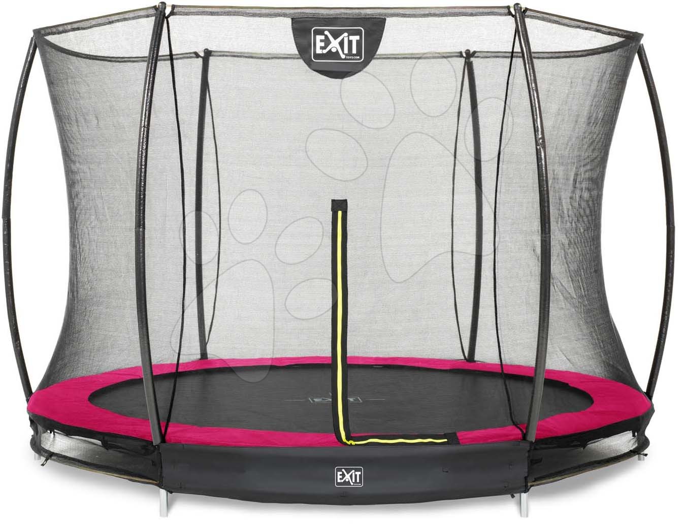 E-shop Trampolína s ochrannou sieťou Silhouette Ground Pink Exit Toys prízemná priemer 244 cm ružová