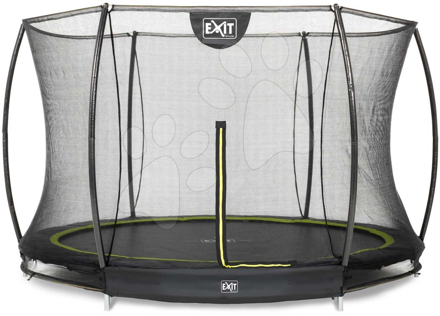 Trampolína s ochrannou sítí Silhouette Ground Exit Toys přízemní průměr 305 cm černá