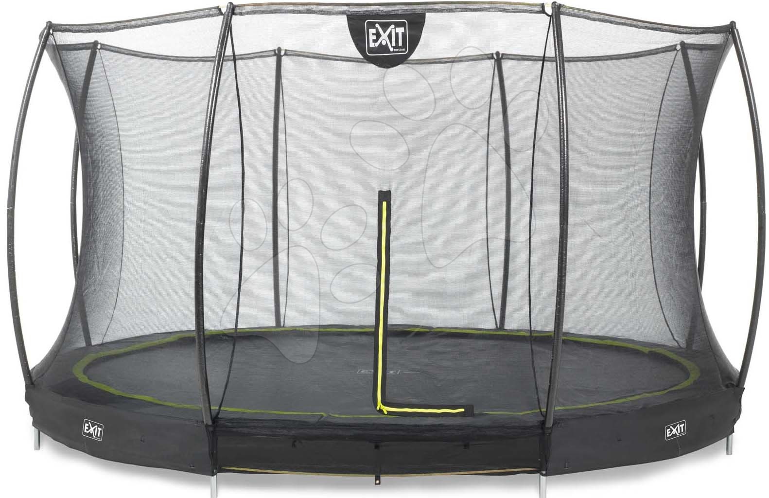 Trampolína s ochrannou sítí Silhouette Ground Exit Toys přízemní průměr 366 cm černá