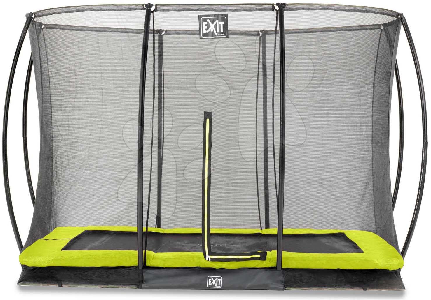 E-shop Trampolína s ochrannou sieťou Silhouette Ground Exit Toys prízemná 214*305 cm zelená