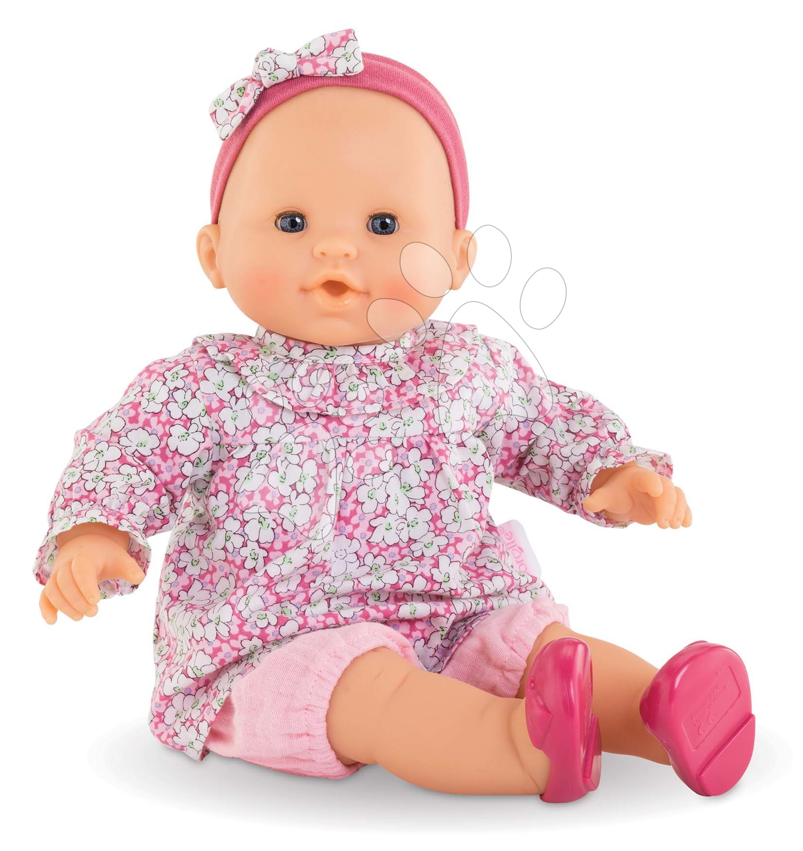 Igrače dojenčki od 24. meseca - Dojenček Louise Mon Grand Poupon Corolle z modrimi mežikajočimi očkami 36 cm od 24 mes