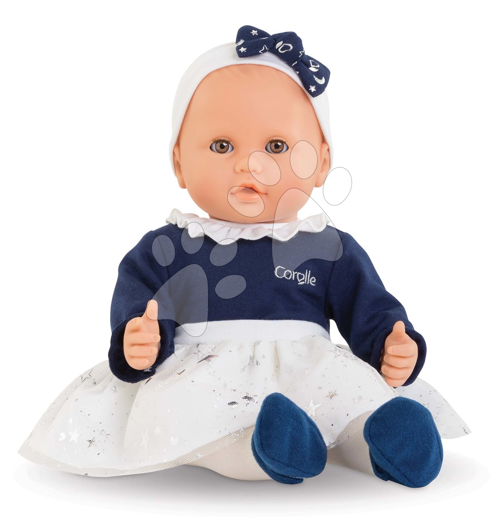 Igrače dojenčki od 24. meseca - Dojenček Anais Starlit Night Mon Grand Poupon Corolle z rjavimi mežikajočimi očkami 36 cm od 24 mes