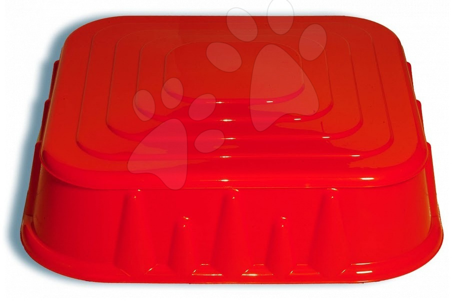 Pieskoviská pre deti - Pieskovisko Starplast štvorcové s krytom objem 60 litrov červené od 24 mes