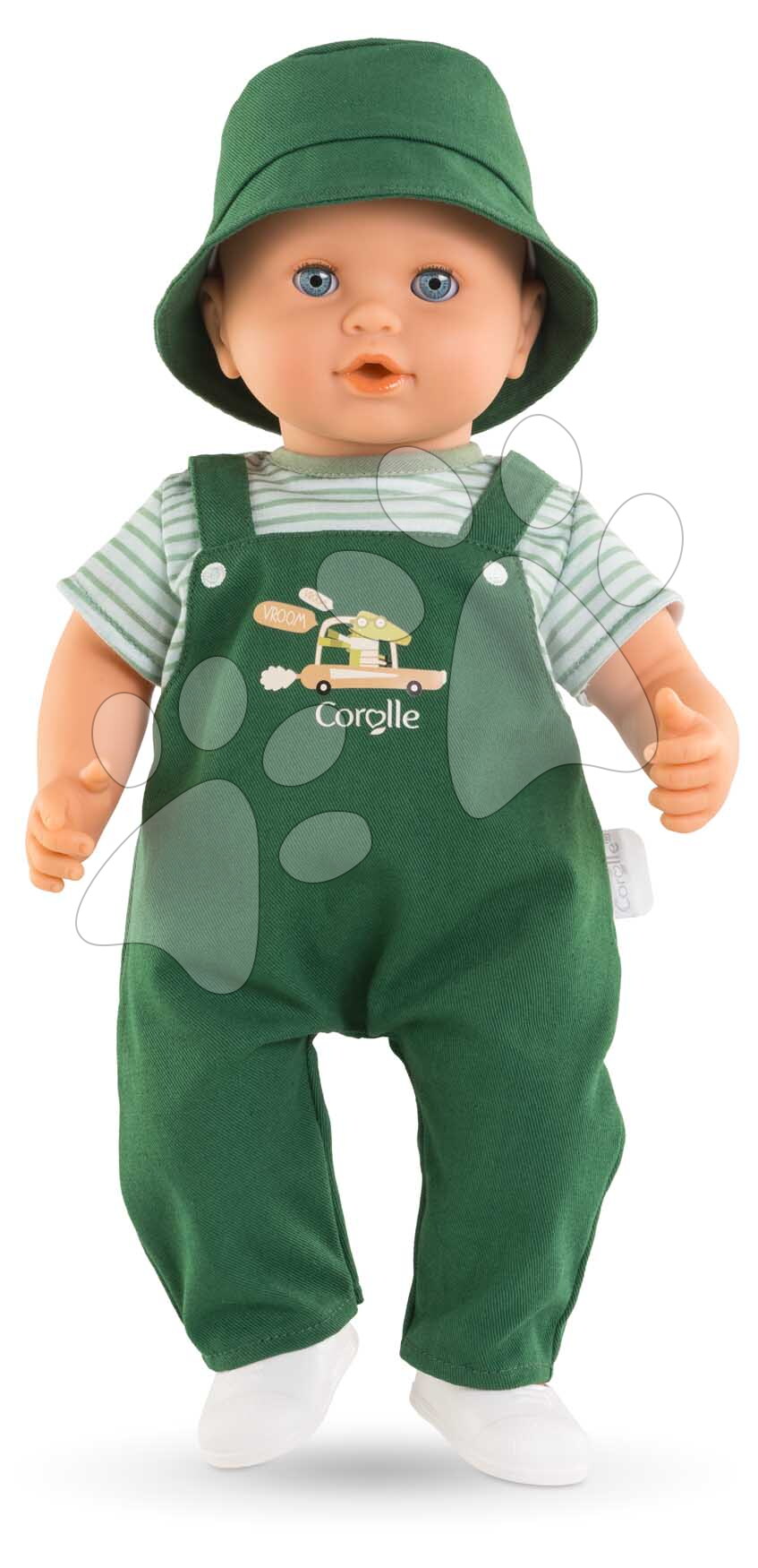 Játékbaba Eliott Crocodile Mon Grand Poupon Corolle kék pislogó szemekkel és csücsörítő ajkakkal 36 cm 24 hó-tól